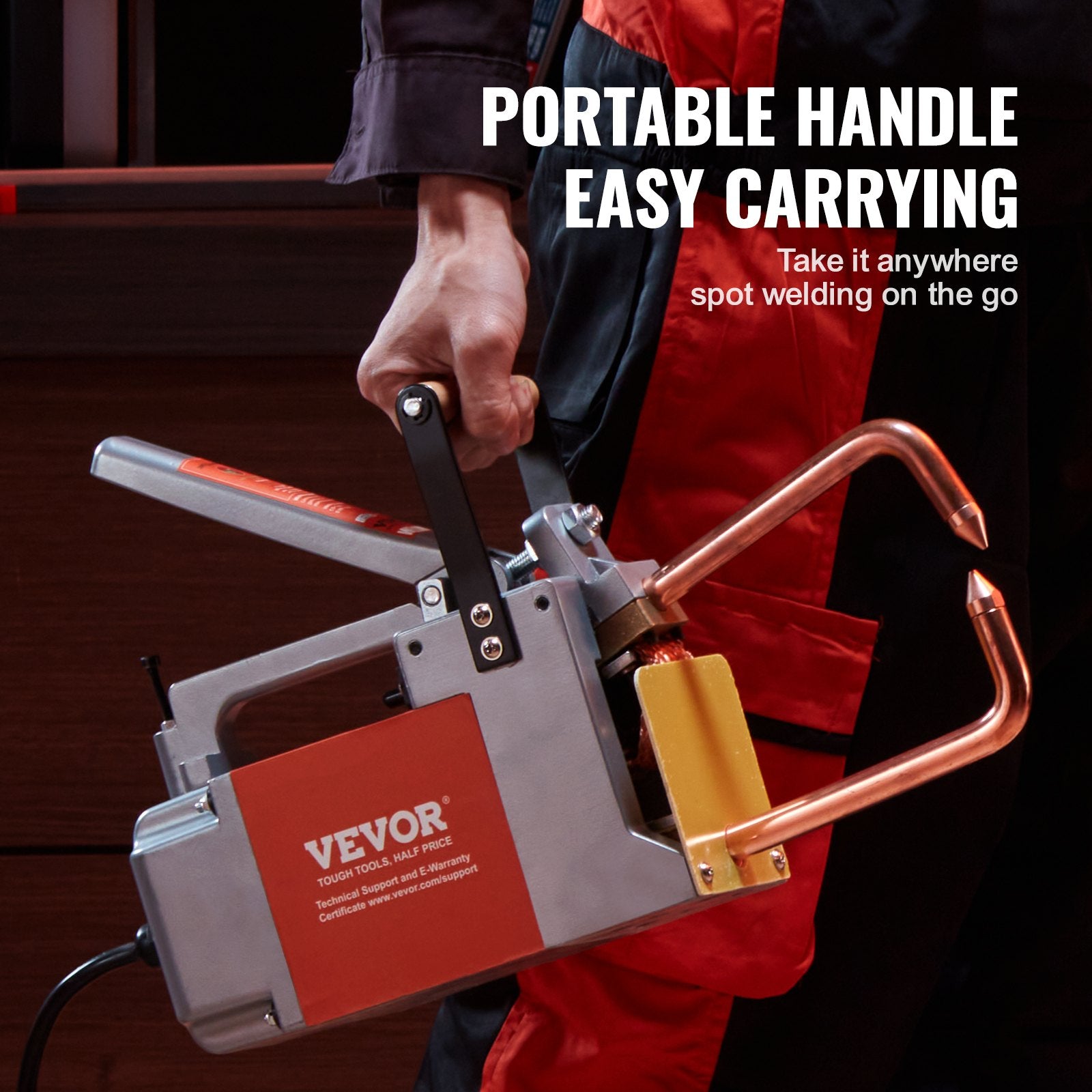 Vevor Spot Welder 1/8" Portable Handheld Welding Gun with 1.5KVA Input for Aluminum and Carbon Steel New