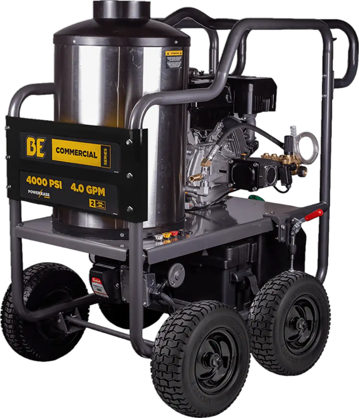 BE Pressure Washer Hot Water 4,000 PSI 4 GPM Powerease 420cc Engine AR Pump HW4015RA New