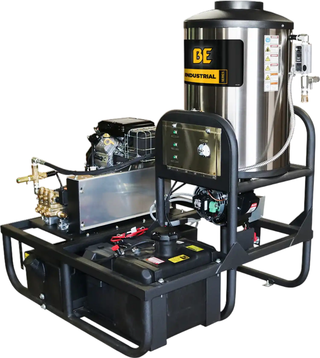 BE Skid Pressure Washer Hot Water 3,500 PSI 5.2 GPM Vanguard 18 HP Engine Z5535CPBDV New