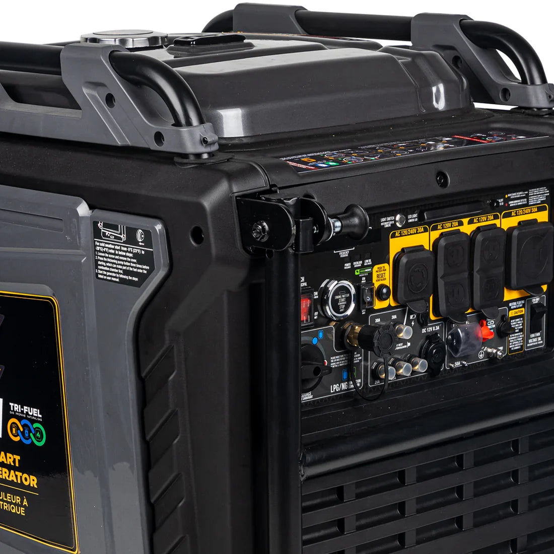 BE 8500W/10500W Inverter Generator Tri-Fuel Gas Liquid Propane Natural Gas Low THD Powerease Engine Electric Start New