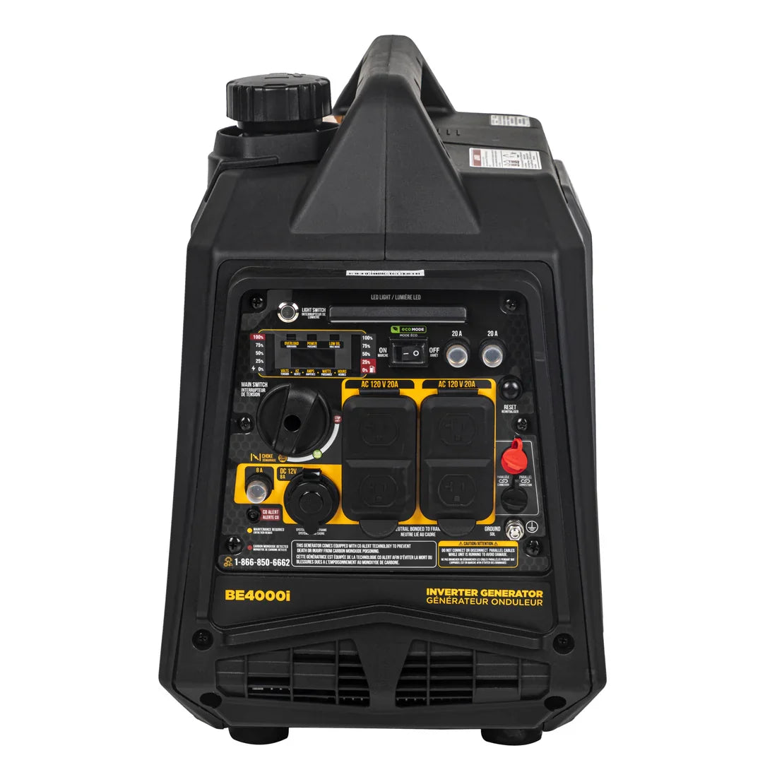 BE 3200W/4000W Inverter Generator Low THD Gas Powerease Engine Recoil Start New