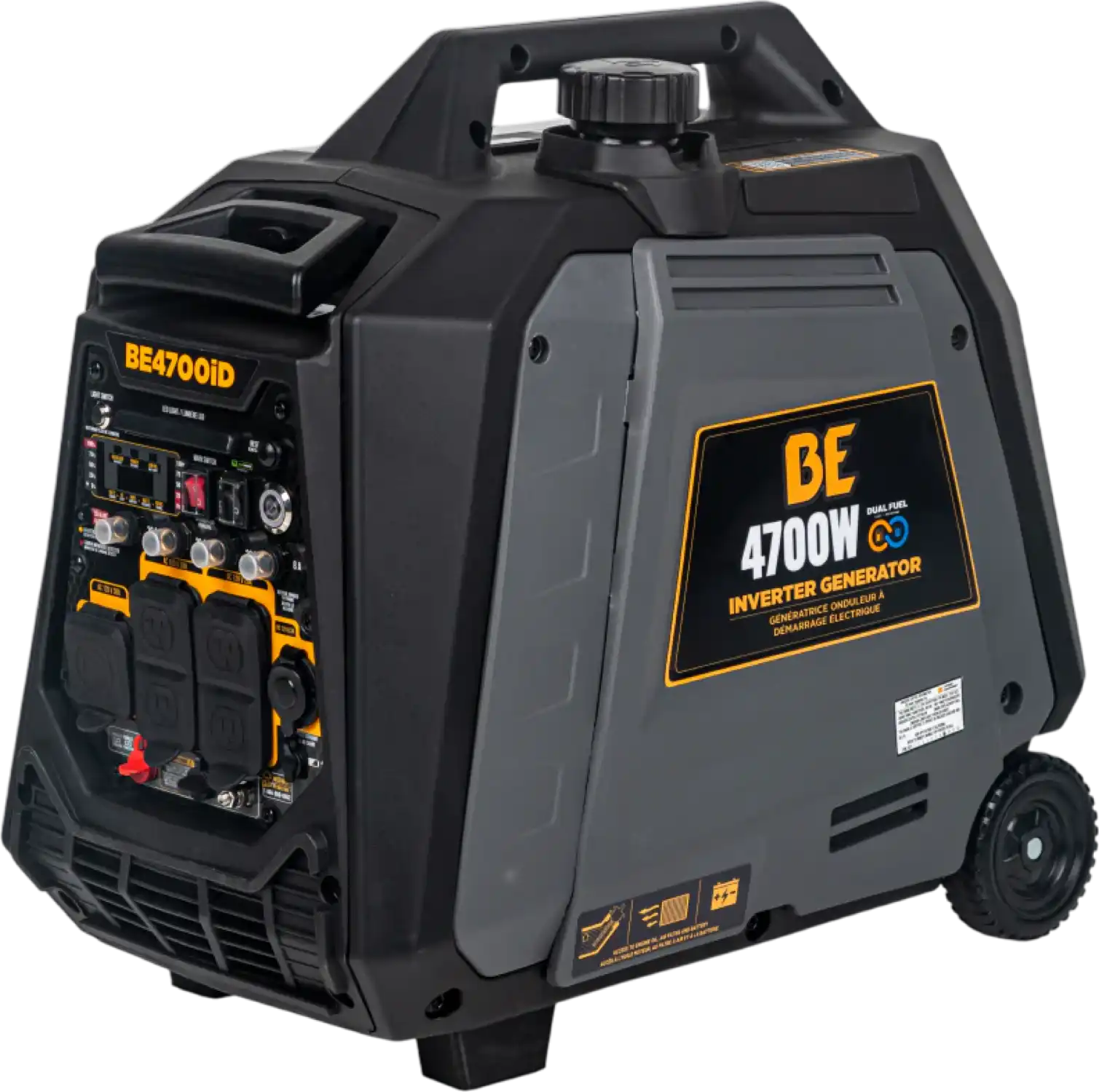 BE 3800W/4700W Digital Inverter Generator Dual-Fuel Gas Propane Powerease Engine Electric Start New