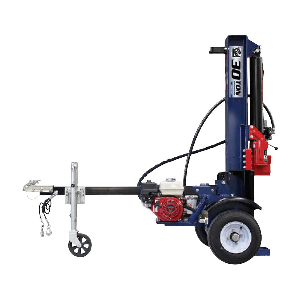 Iron and Oak Log Splitter 30 Ton Vertical/Horizontal Tow Behind Portable Gas with Honda GX270 Engine BHVH3018GX New
