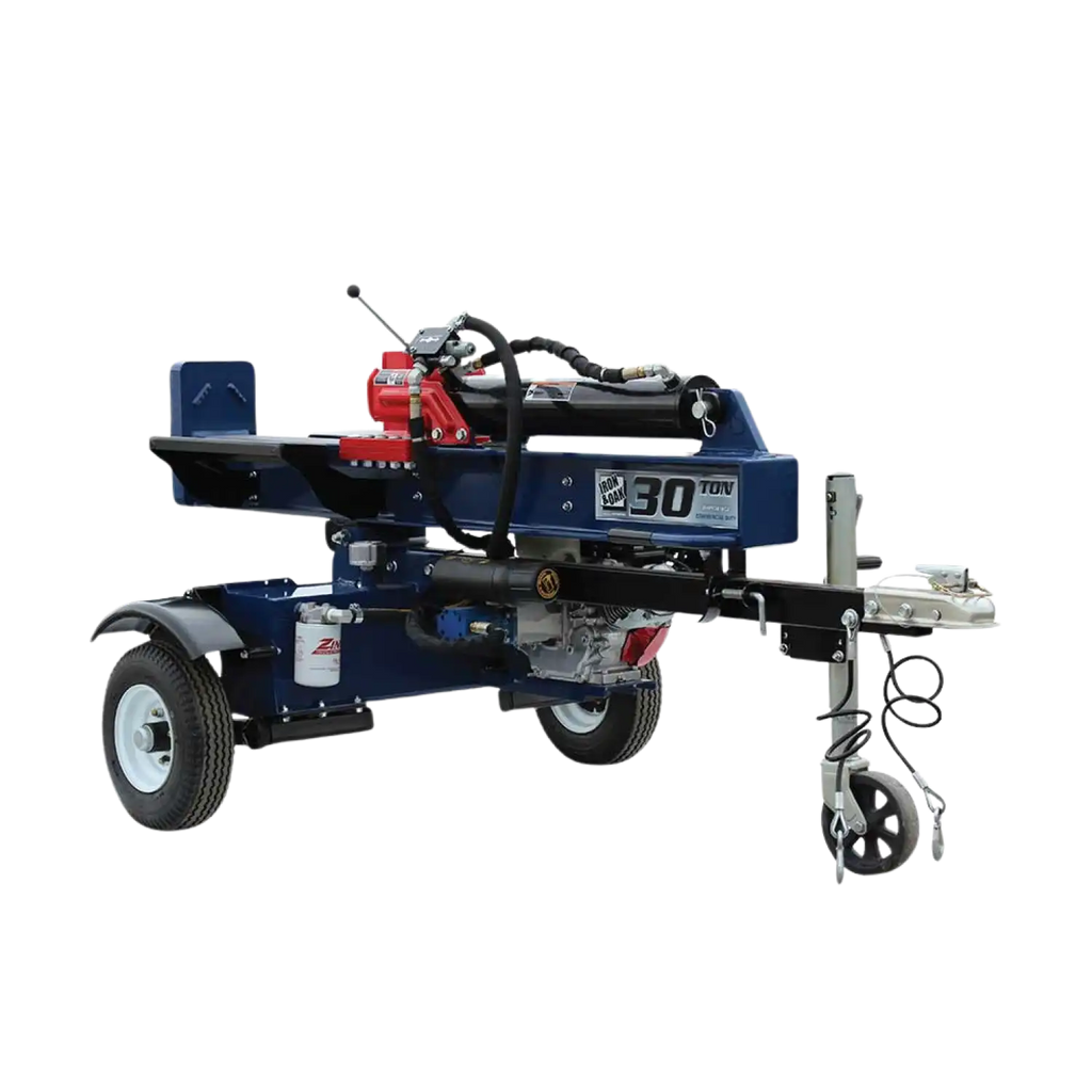 Iron and Oak Log Splitter 30 Ton Vertical/Horizontal Tow Behind Portable Gas with Honda GX270 Engine BHVH3018GX New