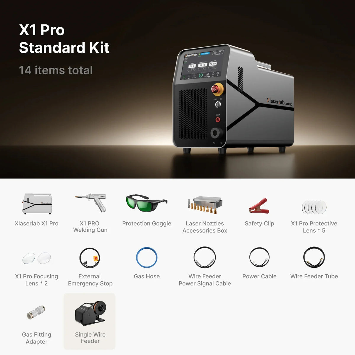 Xlaserlab X1 Pro Laser Welder Cutter Cleaner 700W Standard Kit New