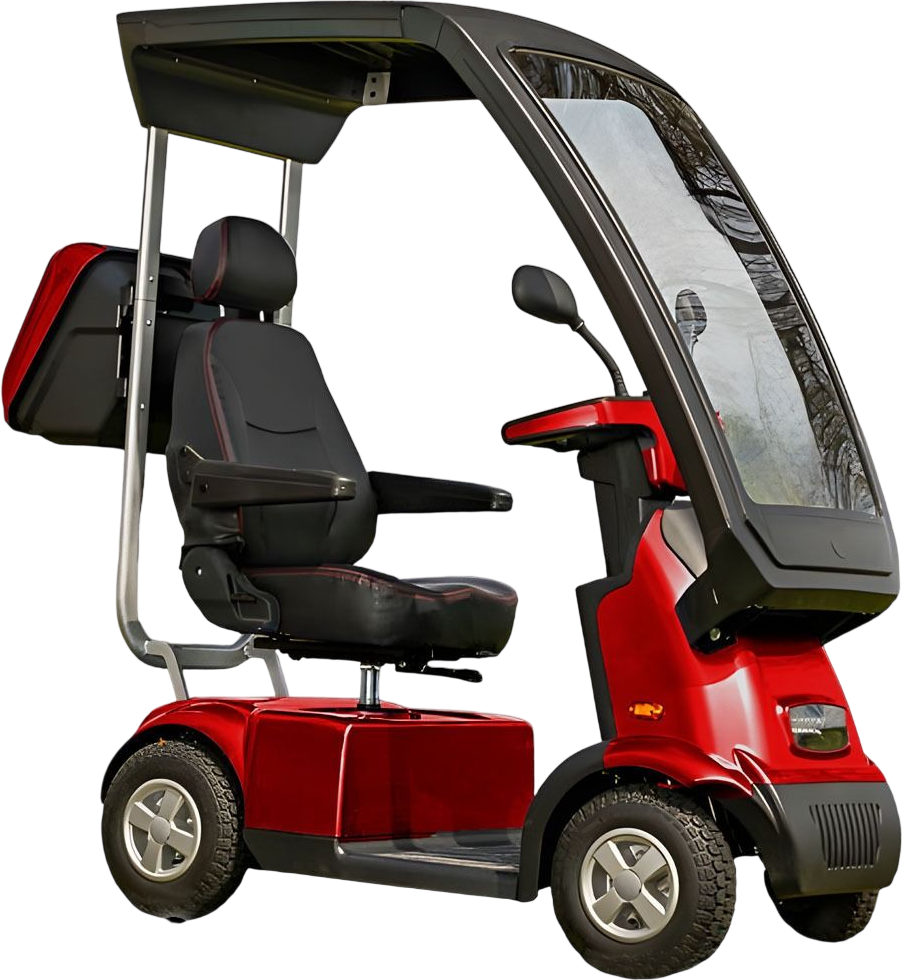 Afikim Afiscooter C4 4-Wheel Electric Mobility Scooter Red New