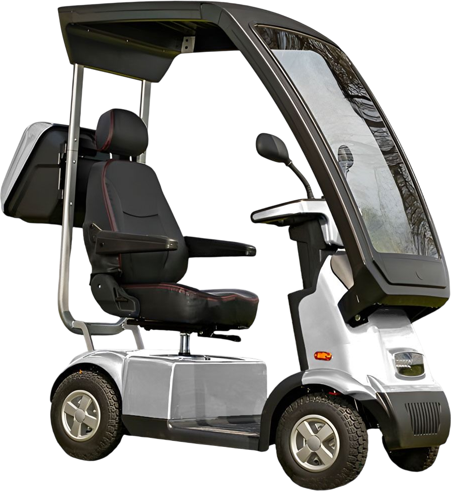 Afikim Afiscooter C4 4-Wheel Electric Mobility Scooter Silver New