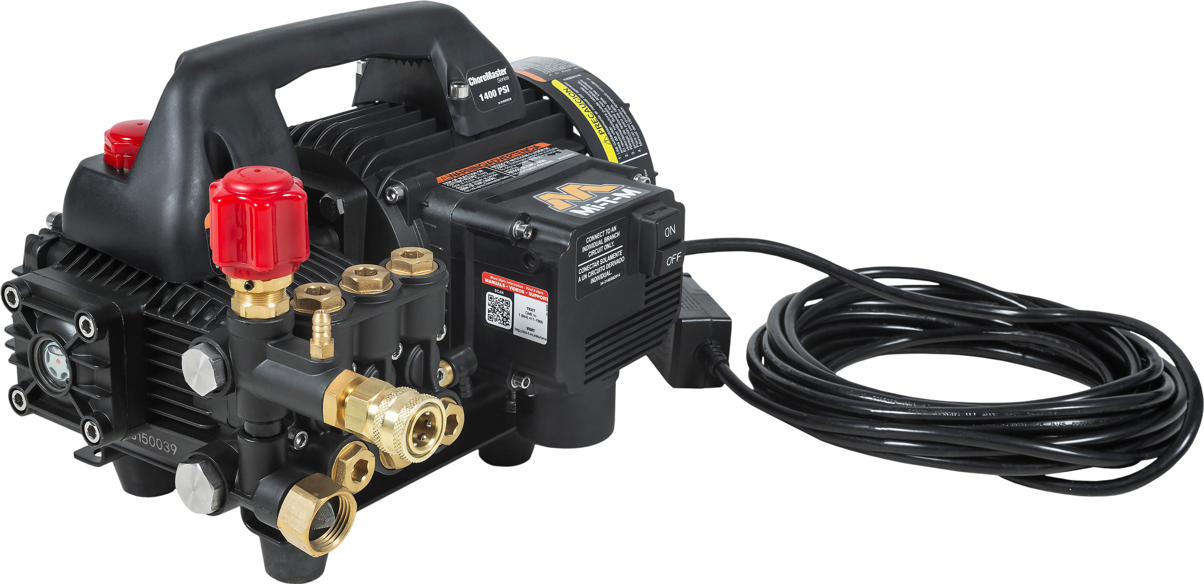 Mi-T-M ChoreMaster Pressure Washer Electric 1400 PSI 1.5 GPM Direct Drive CM-1400-1MEH New