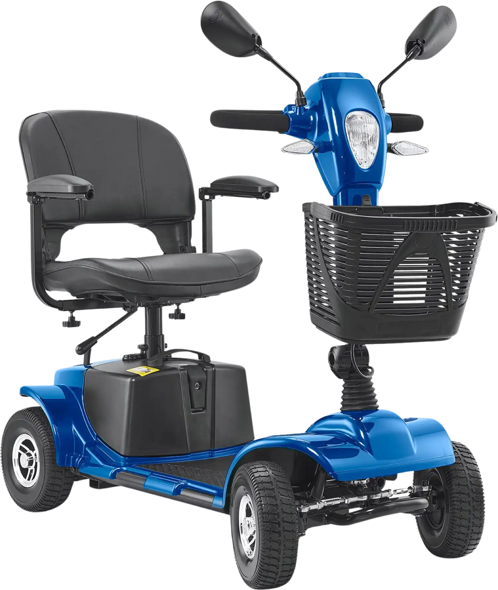 Vevor Mobility Scooter 4 Wheel Folding Heavy Duty 265 lbs. Capacity 24V 5 MPH 12 Mile Range New