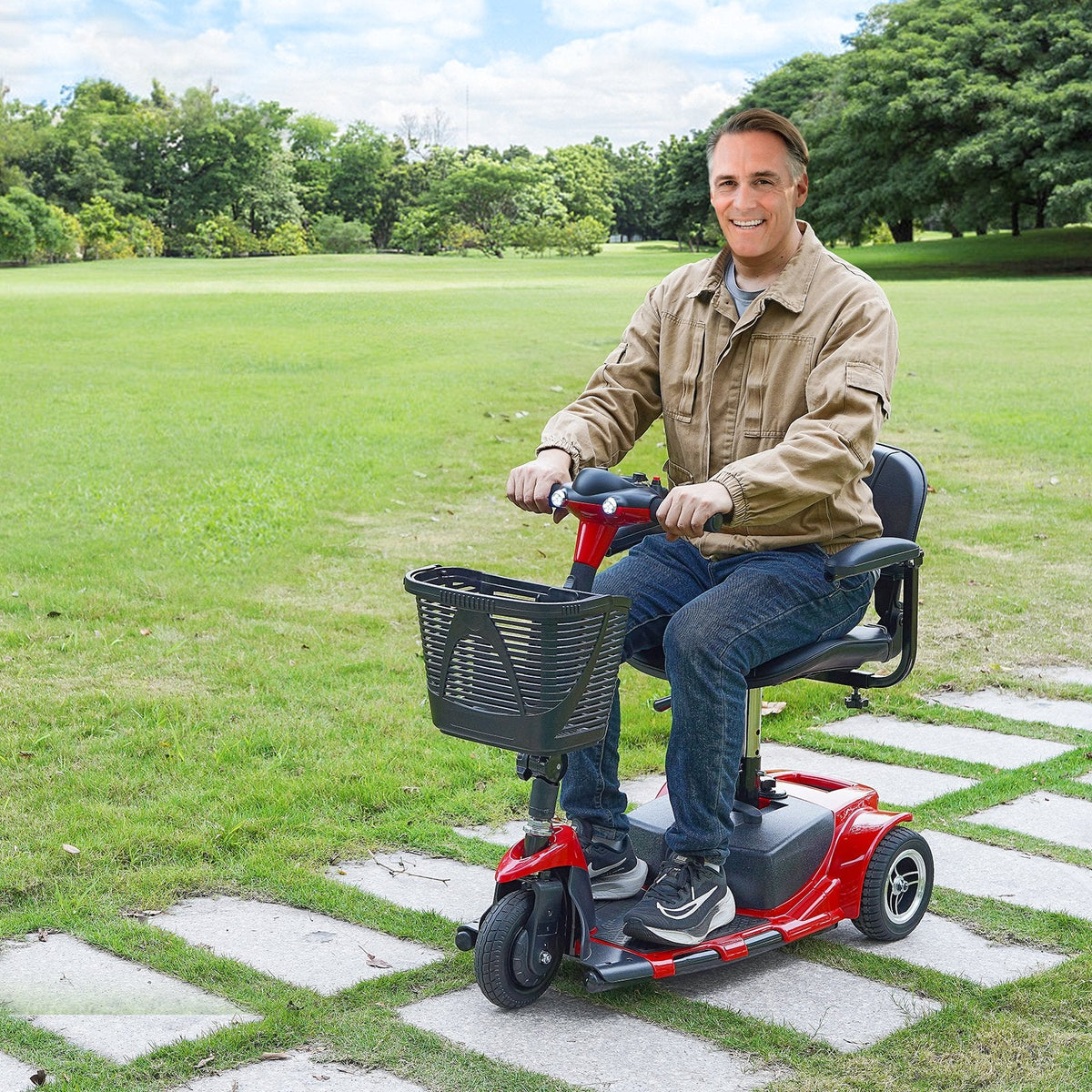 Vevor Mobility Scooter 3 Wheel Folding Heavy Duty 265 lbs. Capacity 24V 4 MPH 12 Mile Range New