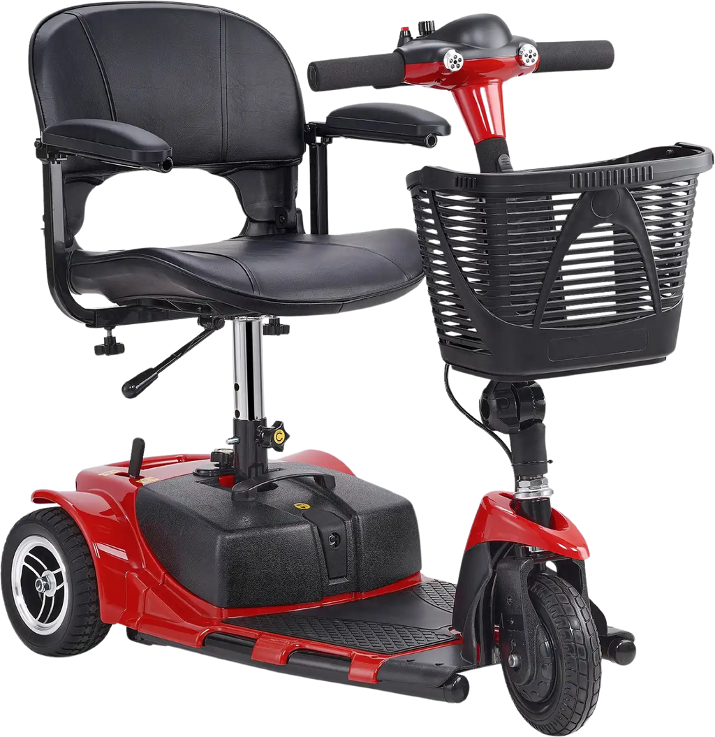 Vevor Mobility Scooter 3 Wheel Folding Heavy Duty 265 lbs. Capacity 24V 4 MPH 12 Mile Range New