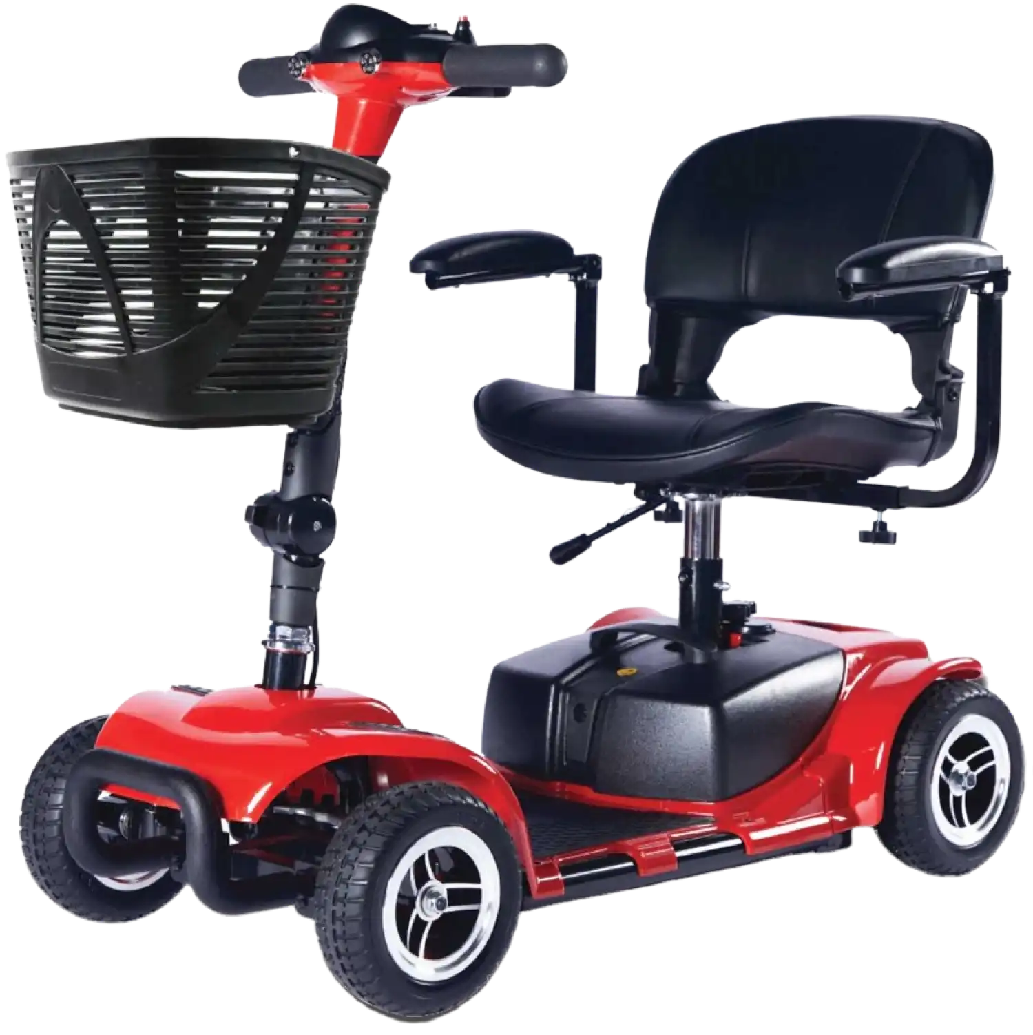 Zip'r Roo 4 Mobility Scooter 4 Wheel 265 lbs. Capacity 24V 12.4 Miles 3.7MPH TSA Approved Red New