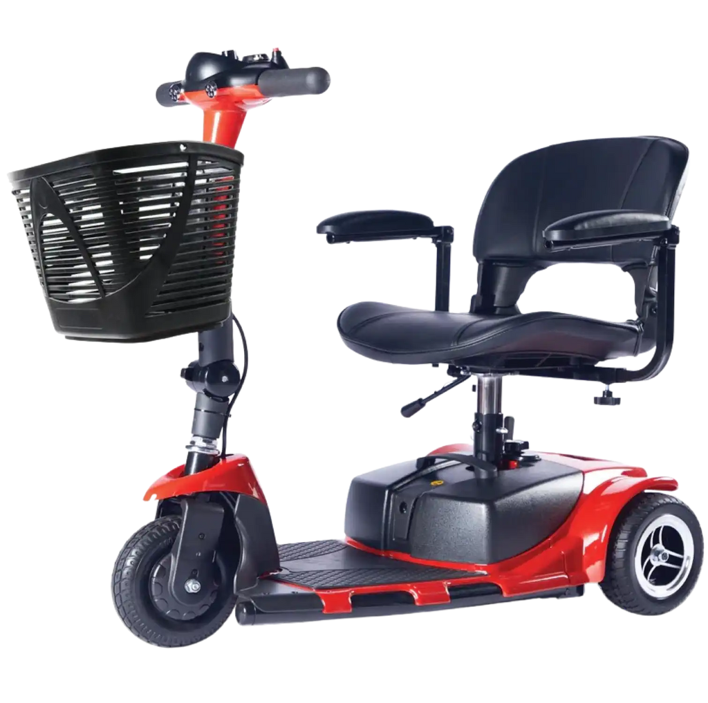 Zip'r Roo 3 Mobility Scooter 3 Wheel 265 lbs. Capacity 24V 12.4 Miles 3.7MPH TSA Approved Red New