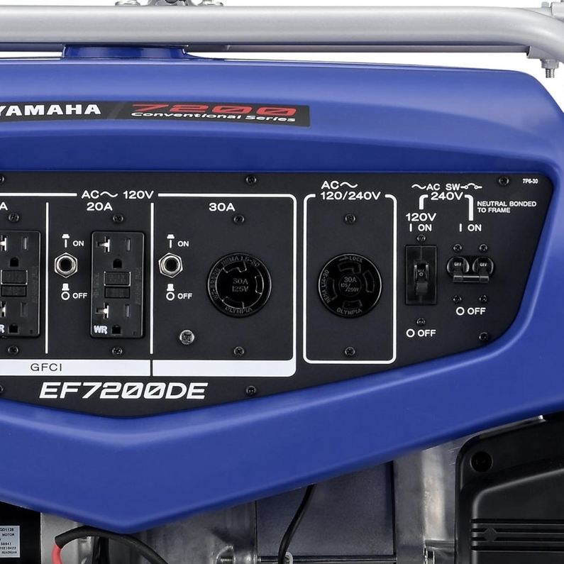 Yamaha EF7200DE 6000W/7200W Electric Start Gas Generator With CO Sensor New