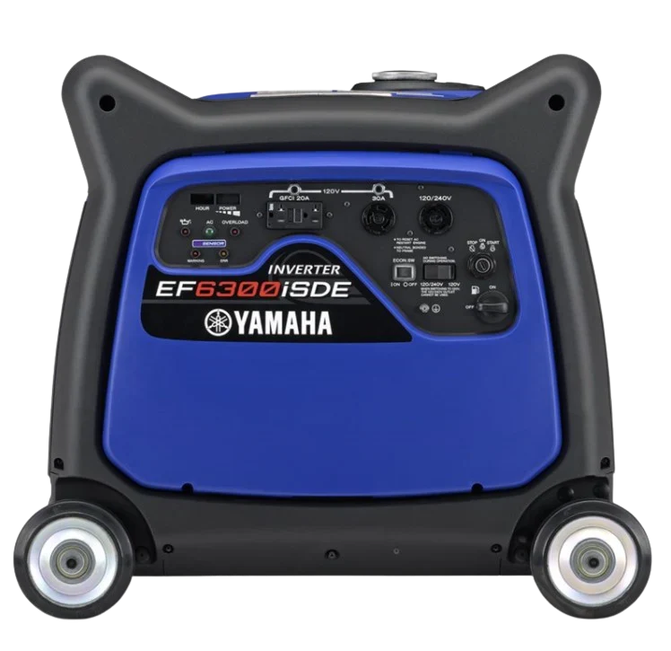 Yamaha EF6300ISDE 5500W/6300W 120/240V Electric Start Gas Inverter Generator With CO Sensor Scratch & Dent
