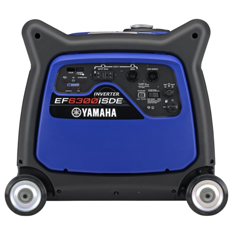 Yamaha EF6300ISDE 5500W/6300W 120/240V Electric Start Gas Inverter Generator With CO Sensor New