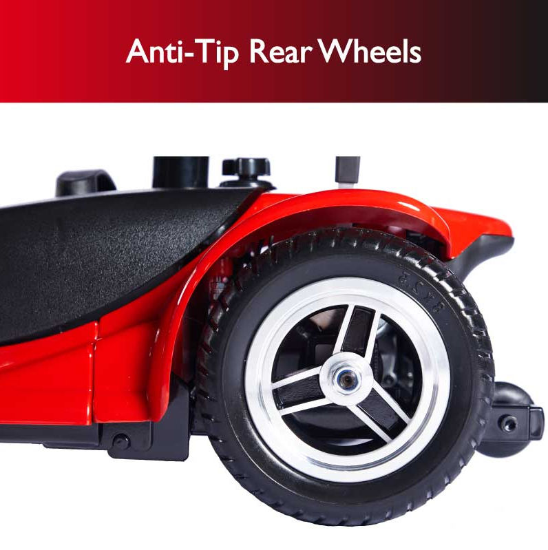 Zip'r Roo 3 Mobility Scooter 3 Wheel 265 lbs. Capacity 24V 12.4 Miles 3.7MPH TSA Approved Blue New