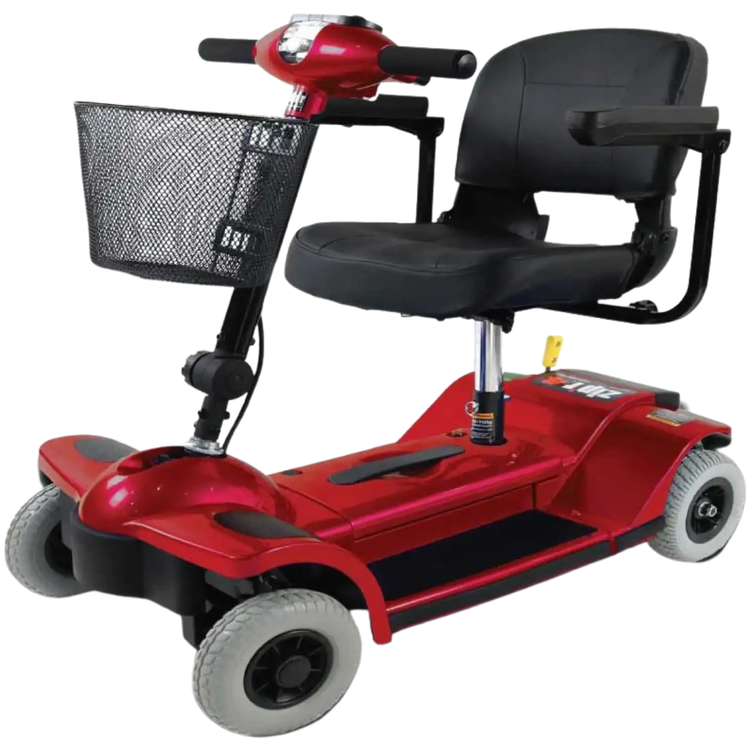 Zip'r 4 Mobility Scooter 4 Wheel 265 lbs. Capacity 24V 12 Miles 4.25MPH TSA Approved Red New