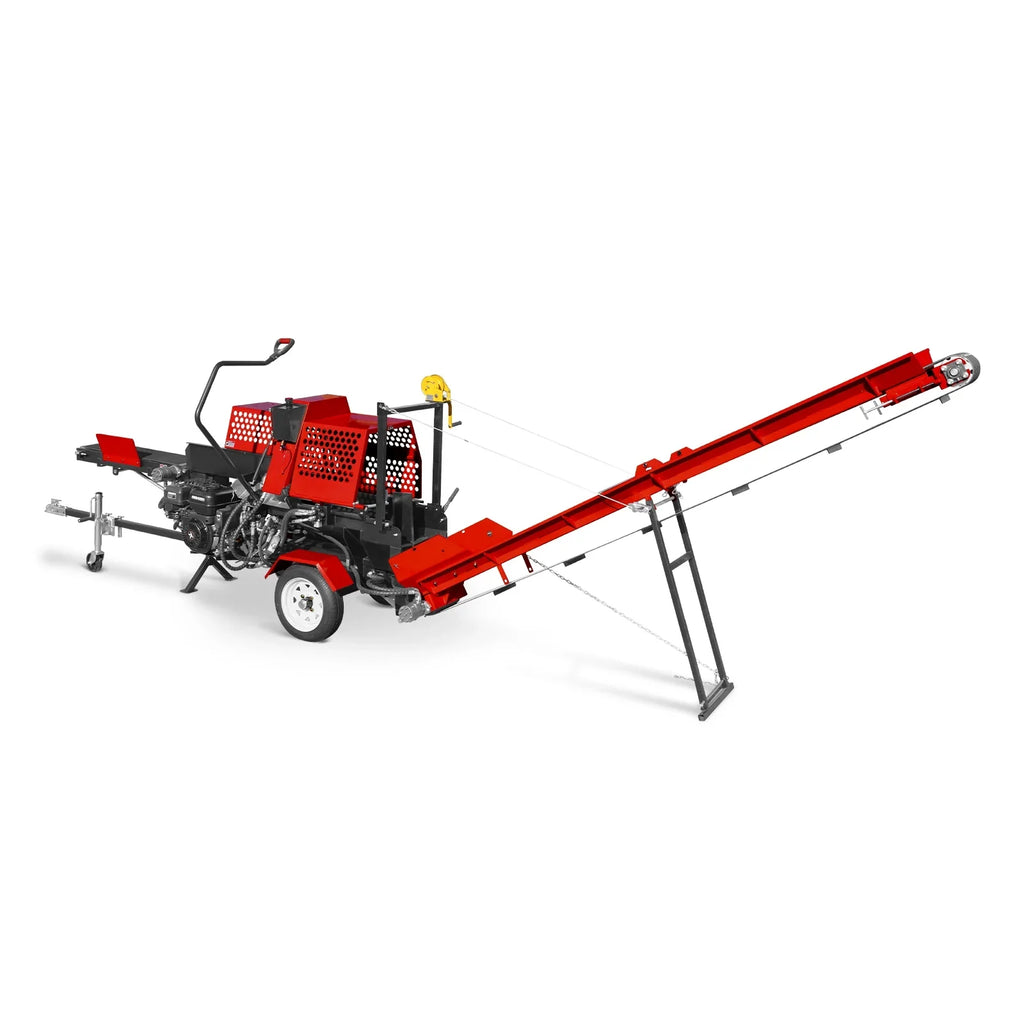MechMaxx HLS20 Log Splitter Firewood Processor with Conveyor 20 Ton Splitting Force 22.5" x 15" Log Capacity 18" Chainsaw New