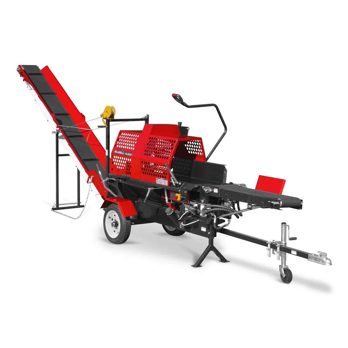 MechMaxx HLS20 Log Splitter Firewood Processor with Conveyor 20 Ton Splitting Force 22.5" x 15" Log Capacity 18" Chainsaw New