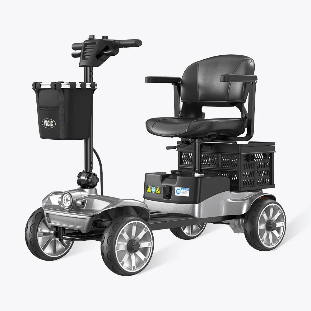Vocic D35 Mobility Scooter with Shopping Cart 21 Mile Range 3.7 MPH 250W New