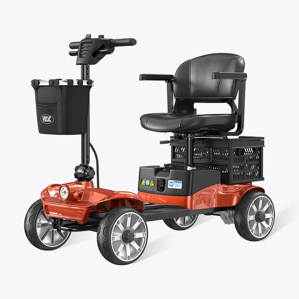 Vocic D35 Mobility Scooter with Shopping Cart 21 Mile Range 3.7 MPH 250W New