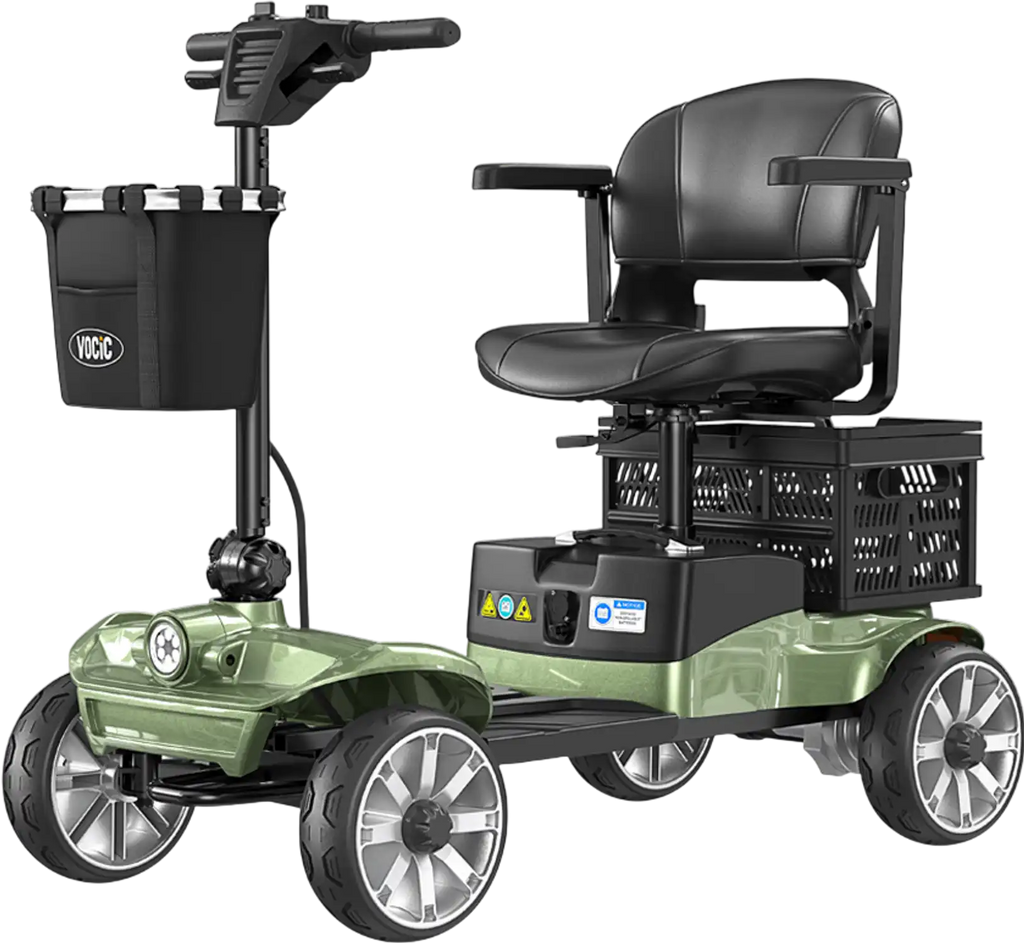 Vocic D35 Mobility Scooter with Shopping Cart 21 Mile Range 3.7 MPH 250W New