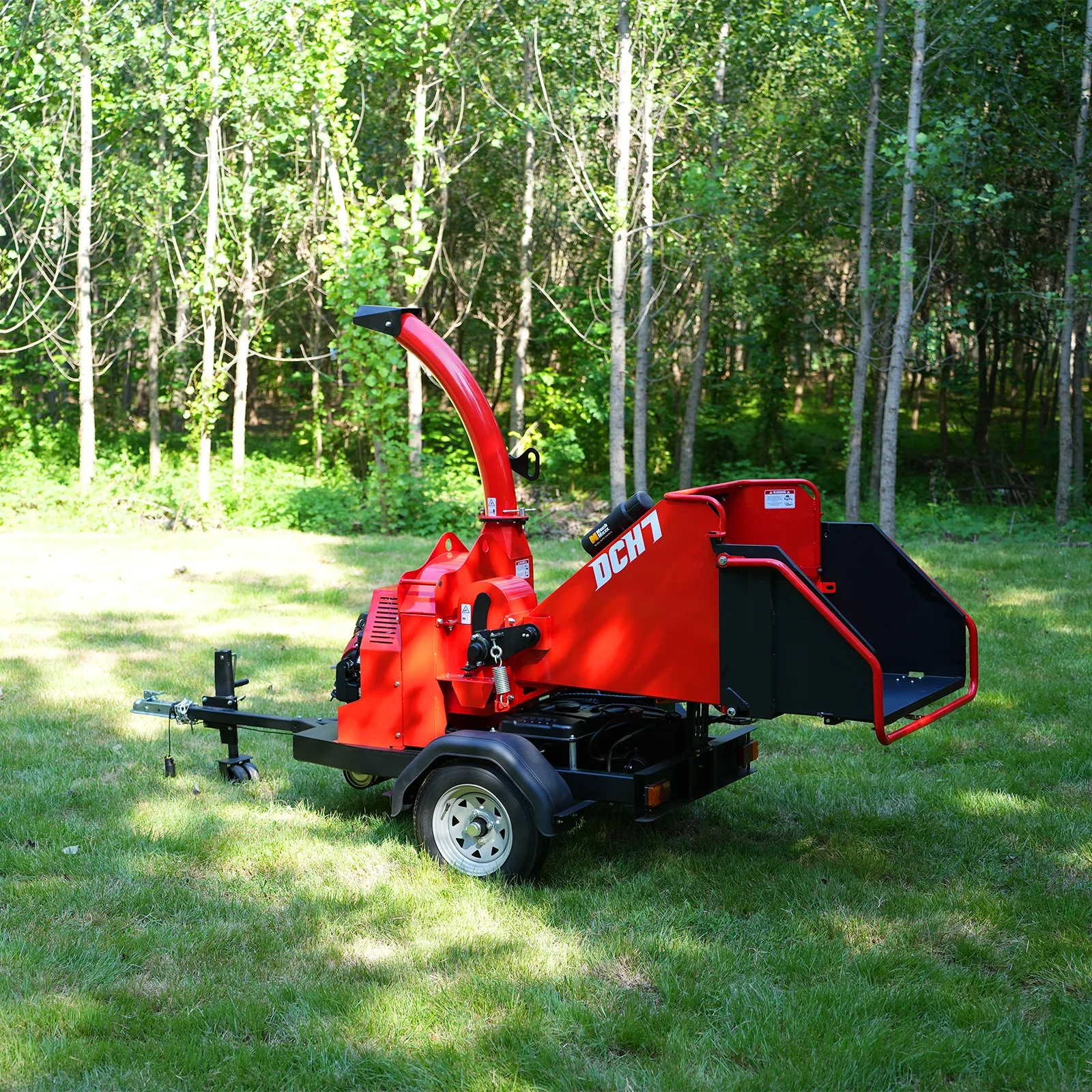 MechMaxx DCH7 Wood Chipper Honda GX690 22HP 688cc Twin Cylinder Gasoline Engine Powered 7" Hydraulic Feeding New