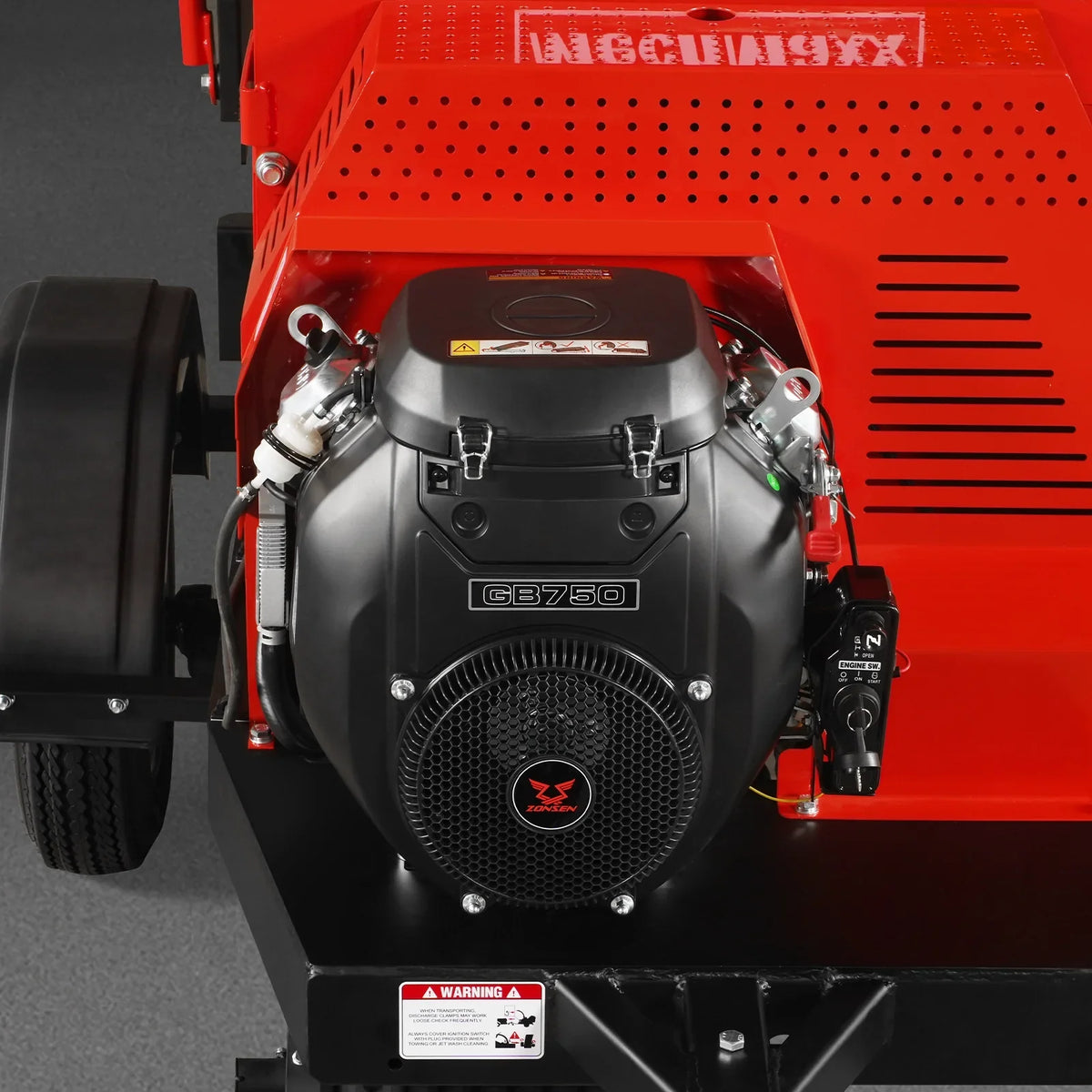 MechMaxx DCH7 Wood Chipper 25HP 750cc Twin Cylinder ZONSEN Petrol Engine 7" Hydraulic Feeding New