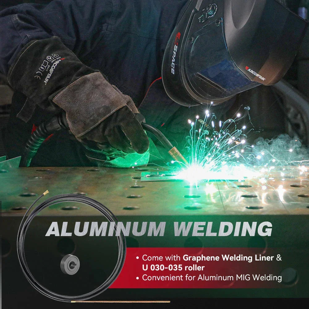 Arccaptain MIG165 Pro Welder 6-in-1 Gas/Gasless MIG Dual Voltage 120/240V New
