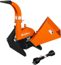 MechMaxx BX42S Wood Chipper 3 Point PTO Attachment for Tractors Up to 45HP PTO Shaft Included New