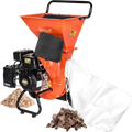 EFCUT EF-MF30 3-in-1 Wood Chipper 3" Shredder Mulcher 2 Hopper 7HP 212cc Horizontal 4-stroke Gas-Powered New