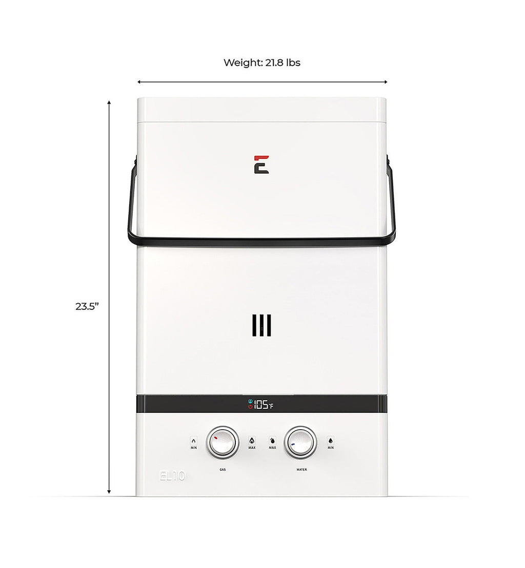 Eccotemp EL10 Luxe Tankless Water Heater Liquid Propane 3.0 GPM Outdoor 80 PSI Open Box