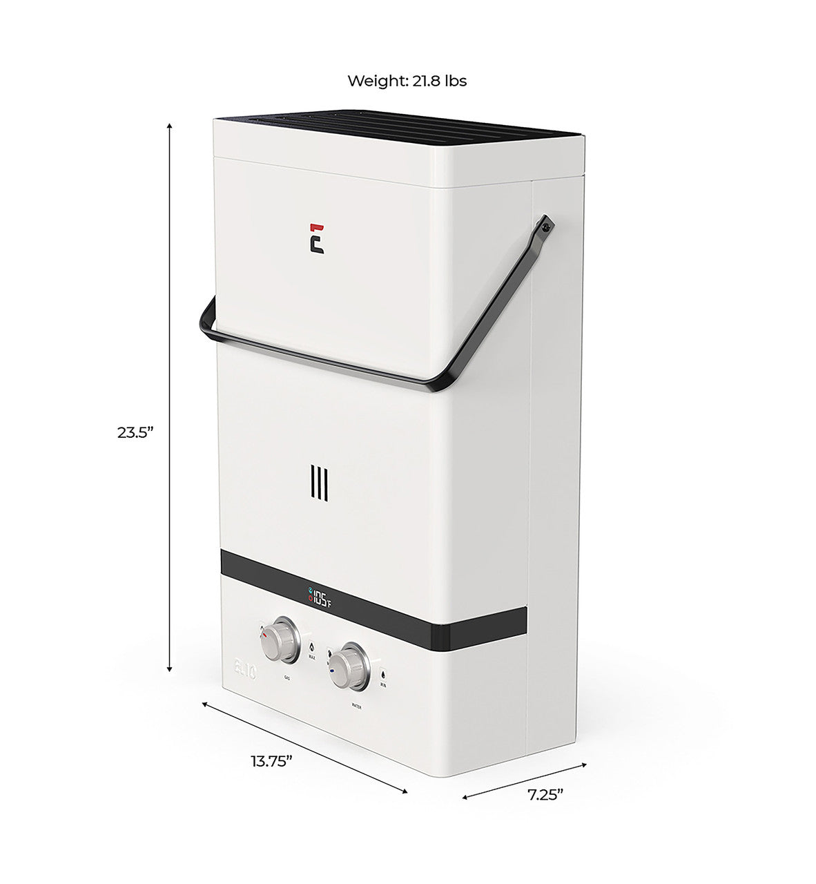 Eccotemp EL10 Luxe Tankless Water Heater Liquid Propane 3.0 GPM Outdoor 80 PSI Open Box
