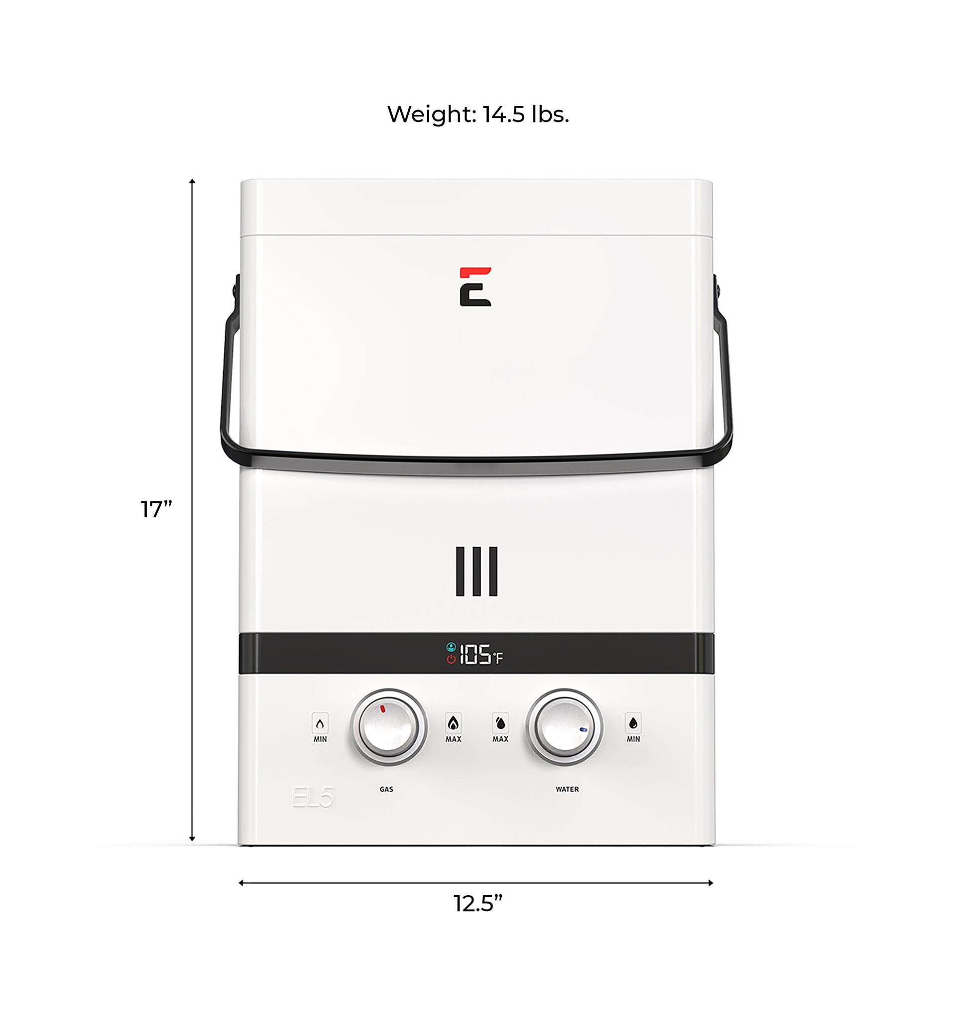 Eccotemp EL5 Luxe Tankless Water Heater Liquid Propane 1.5 GPM Outdoor 80 PSI Open Box