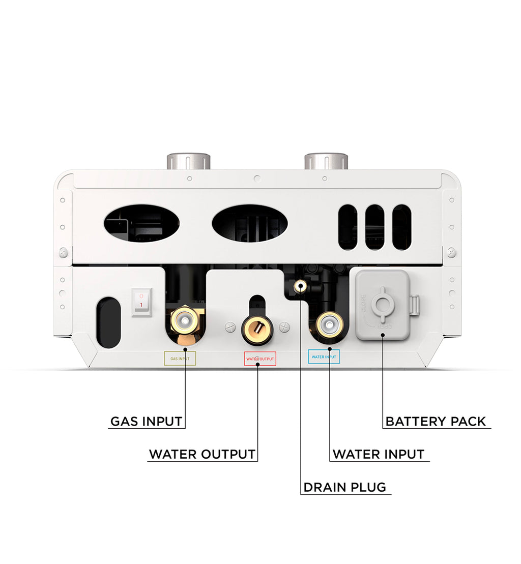 Eccotemp EL7 Luxe Tankless Water Heater Liquid Propane 1.85 GPM Outdoor 80 PSI Open Box
