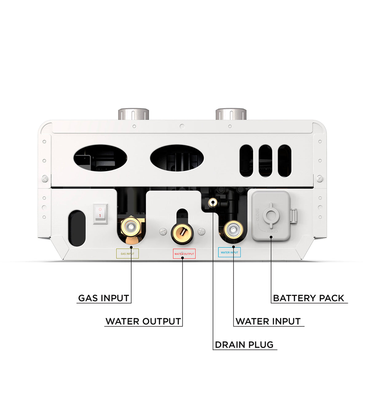 Eccotemp EL7 Luxe Tankless Water Heater Liquid Propane 1.85 GPM Outdoor 80 PSI Open Box