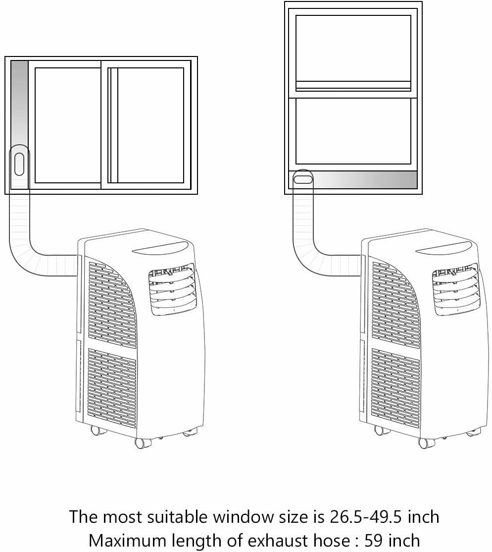 Costway Portable Air Conditioner 3-in-1 Dehumidifier Fan 9000 BTU 250 sq. ft. With Remote Control 06174932 New