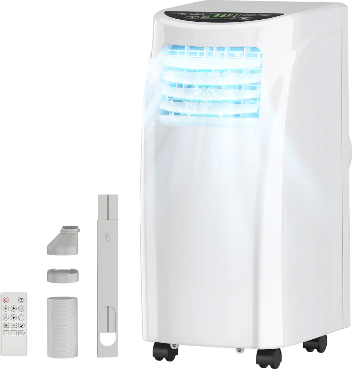 Costway Portable Air Conditioner 3-in-1 Dehumidifier Fan 8000 BTU 230 sq. ft. LED Display and Remote Control New