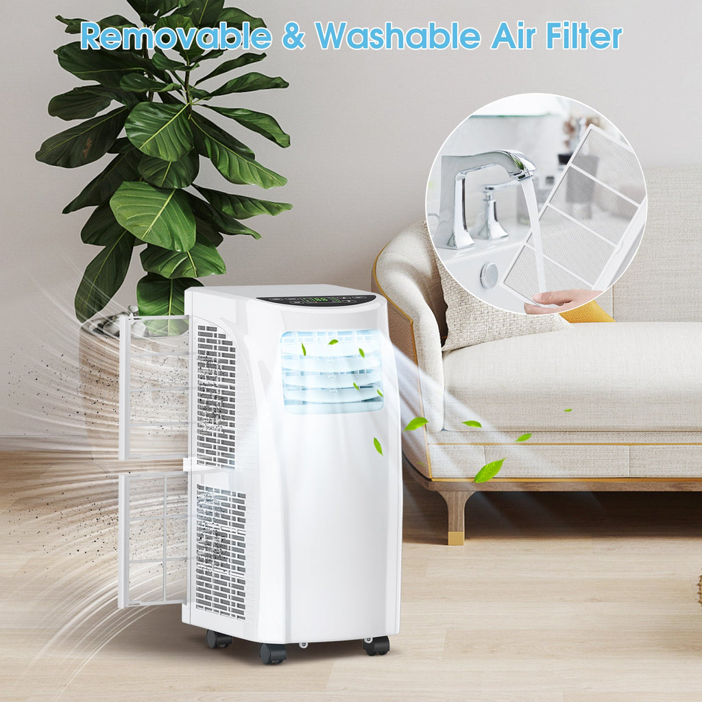 Costway Portable Air Conditioner 3-in-1 Dehumidifier Fan 8000 BTU 230 sq. ft. LED Display and Remote Control New