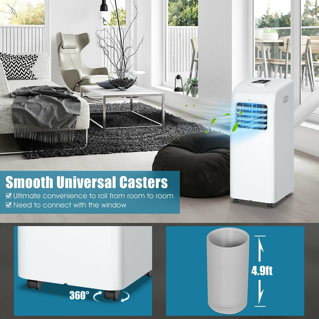 Costway Portable Air Conditioner 3-in-1 Dehumidifier Fan 8000 BTU 230 sq. ft. Remote Control New