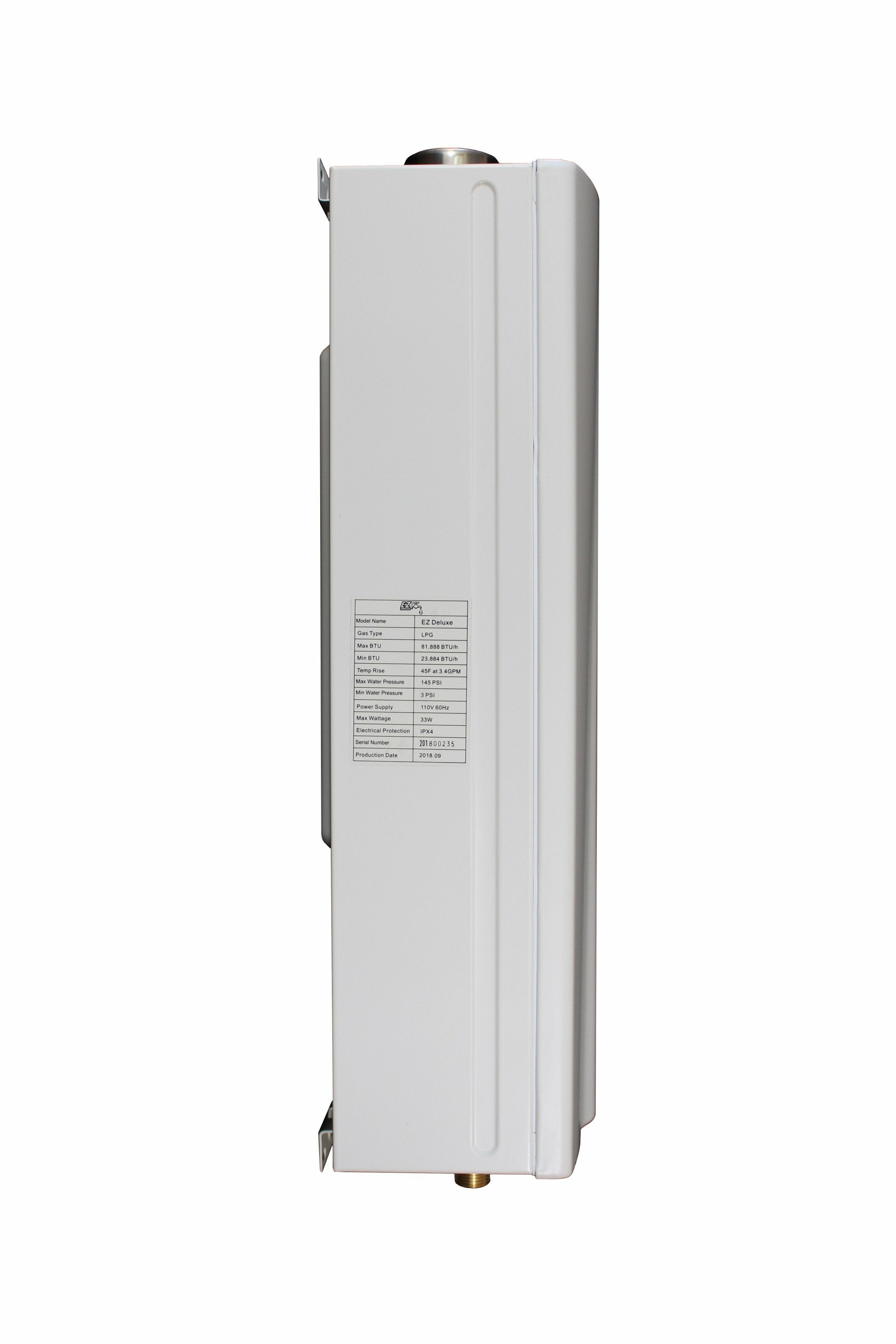 EZ Tankless EZDELUXELP 4.4 GPM 87500 BTU Liquid Propane Indoor Tankless Water Heater with Vent Kit New