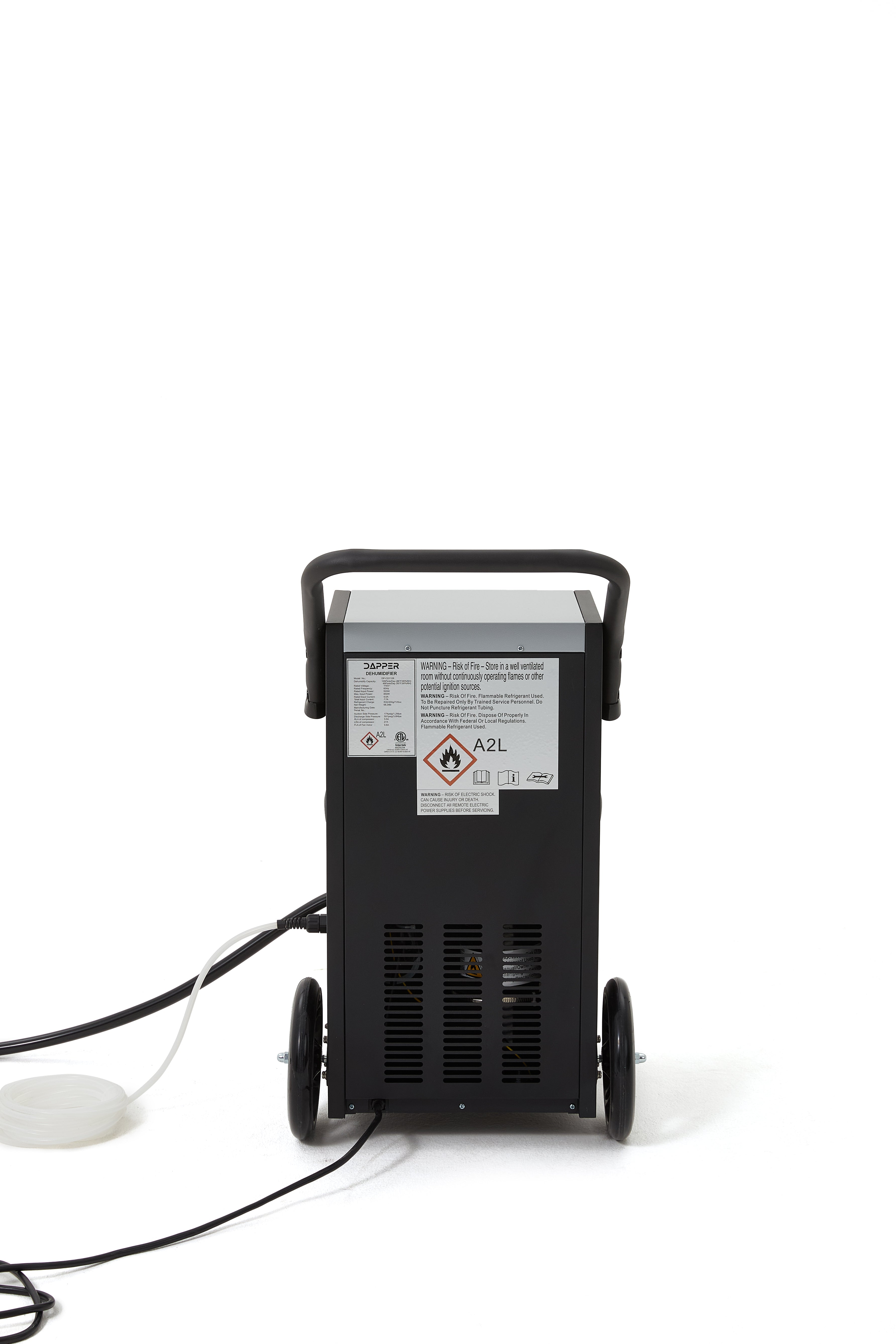 Dapper Supply Commercial Dehumidifier 105-Pint 8,000 Sq. Ft. Coverage with Built-in Pump New