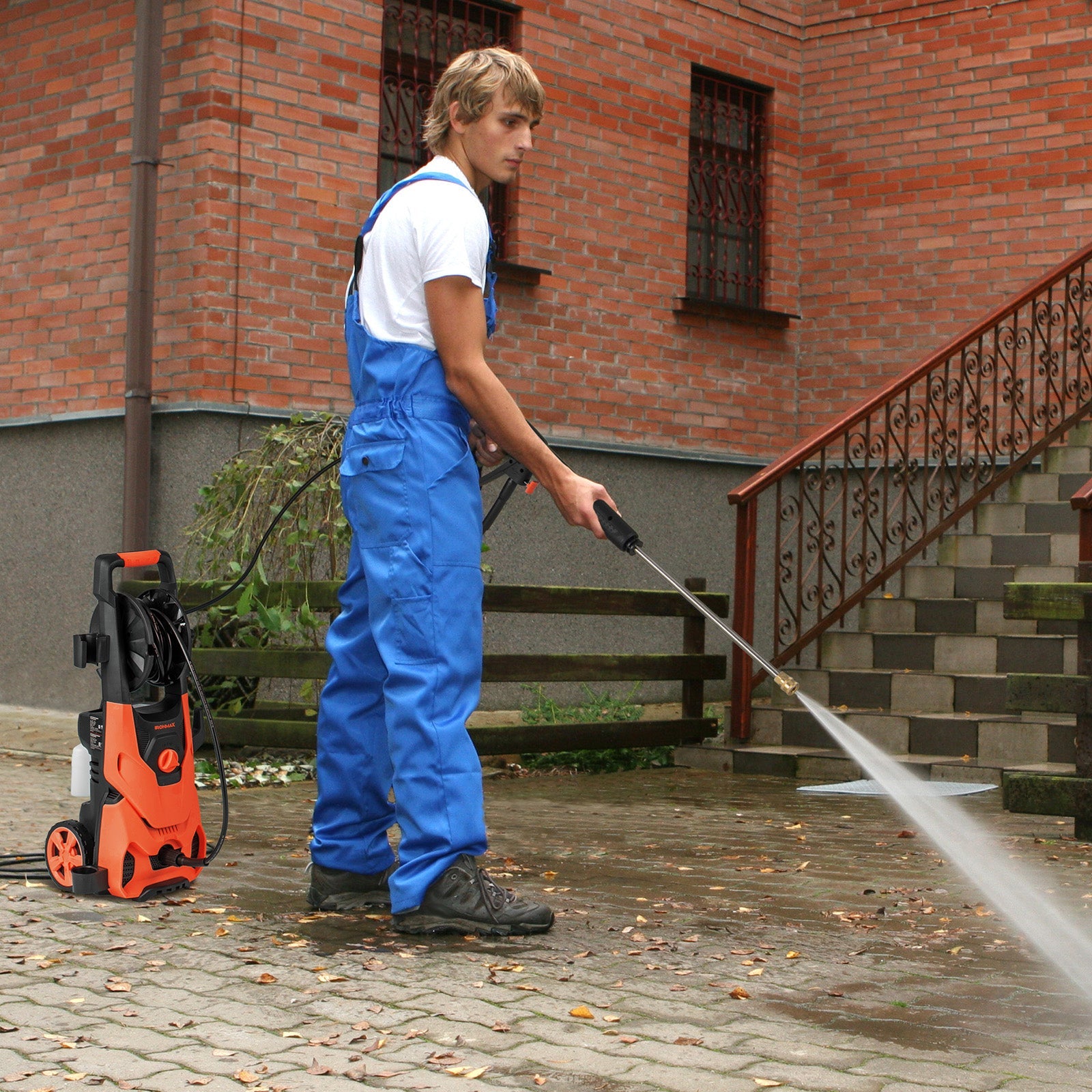 Costway 2150 PSI 1.2 GPM Electric Pressure Washer w/ 4 Quick Connect Nozzles & Foam Cannon 765849321 New