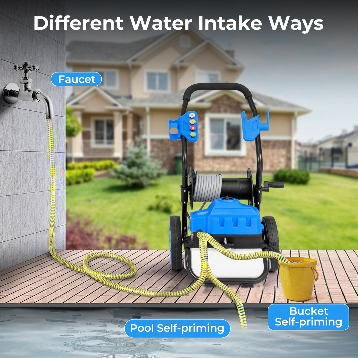 Costway Electric Pressure Washer 2300 PSI 1.8 GPM with Quick Connect Nozzles 83594162 New