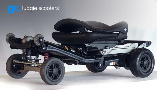 Freerider Luggie Super Plus 4 Travel Scooter Foldable 5 MPH 15 Mile Range Lithium Battery New