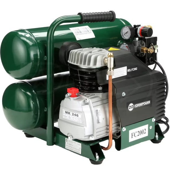Rolair FC2002 Air Compressor Hand Carry 4.3 Gal. Electric 2 HP 115V 1-Phase Single Stage Pump Manufacturer RFB