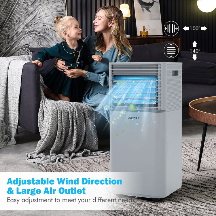 Costway Portable Air Conditioner 8000 BTU 3-in-1 Air Cooler with Dehumidifier and Fan Mode New