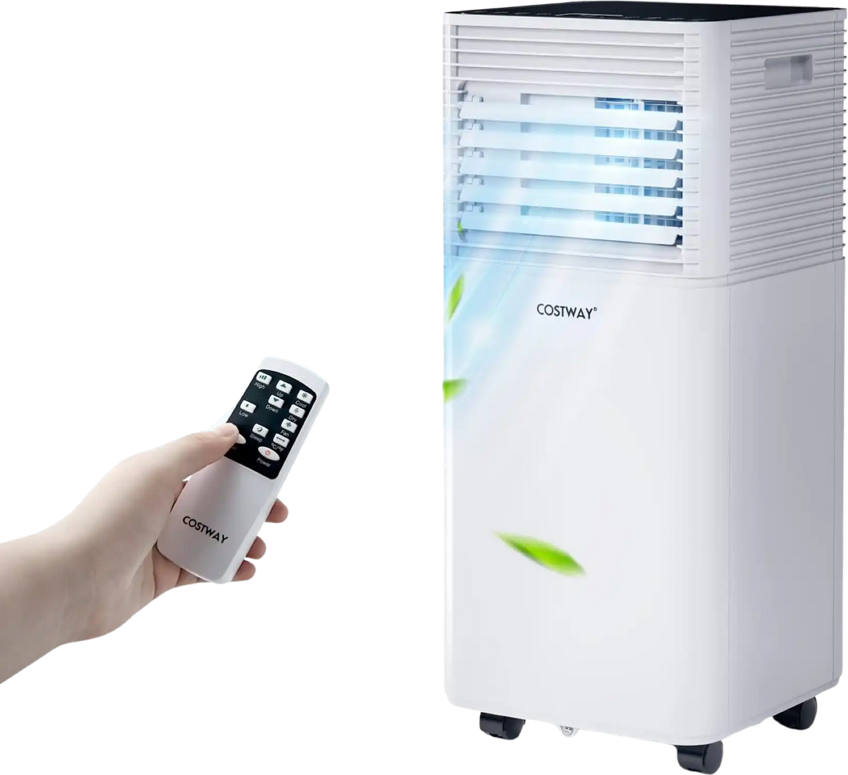 Costway Portable Air Conditioner 3-in-1 Dehumidifier Fan 10000 BTU 350 sq. ft. With Remote Control 76204893 New