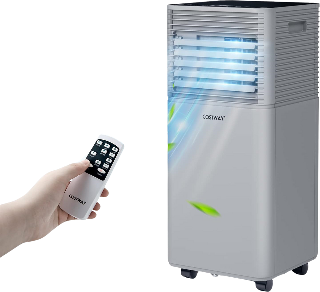 Costway Portable Air Conditioner 3-in-1 Dehumidifier Fan 10000 BTU 350 sq. ft. With Remote Control 76204893 New